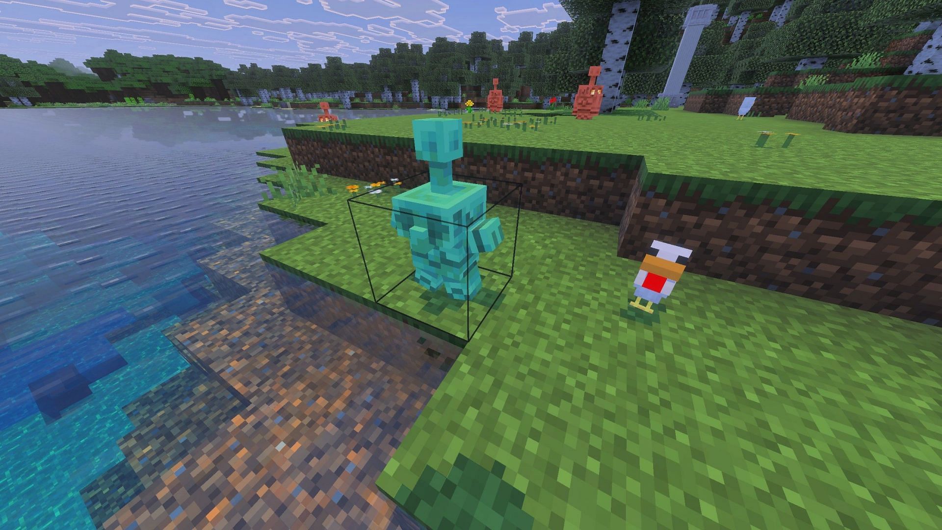 Copper golem will become a statue when it fully oxidizes (Image via Sportskeeda Gaming || Mojang Studios)